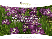 Tablet Screenshot of cascadiairisgardens.com